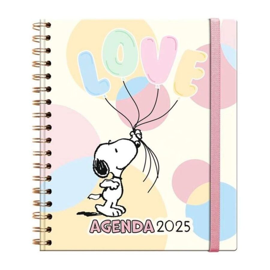 Agenda 2025 Snoopy Pastel