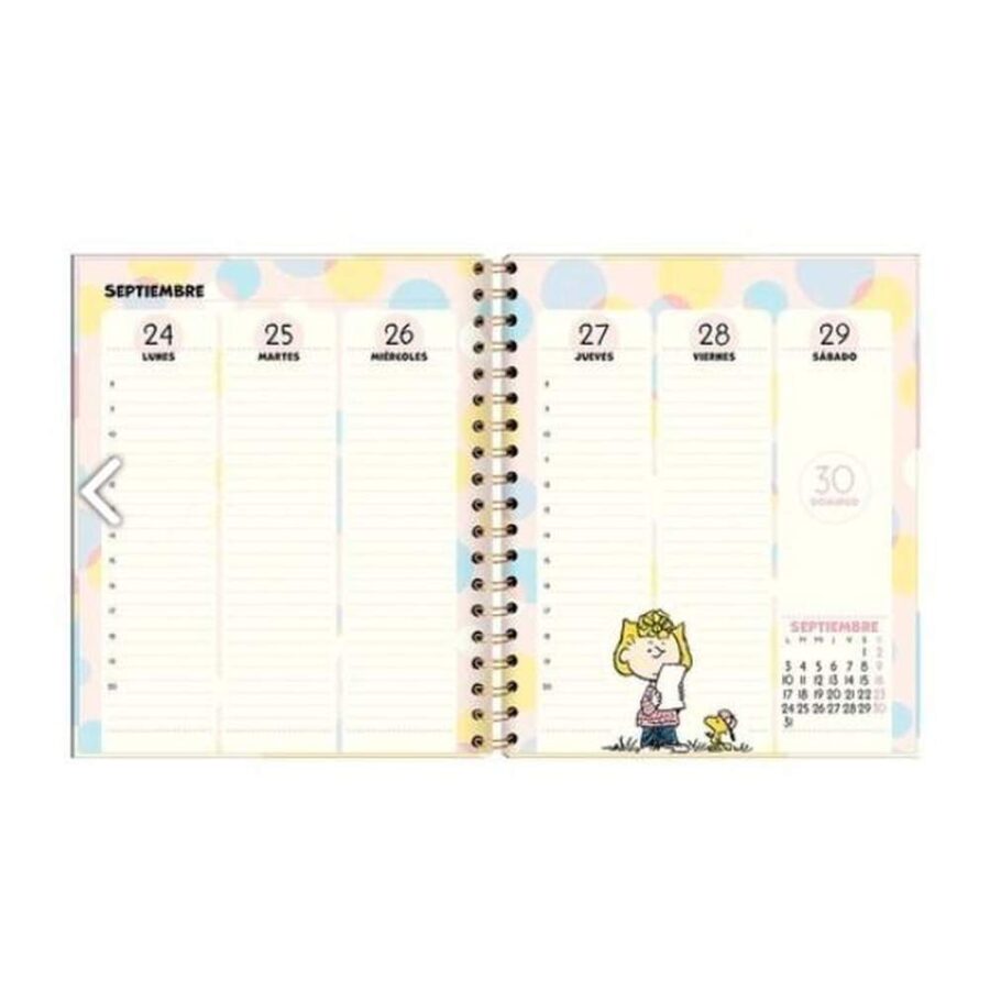 Agenda 2025 Snoopy Pastel
