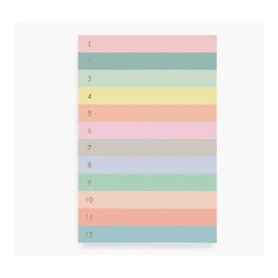 Bloc De Notas Numerado Color Block