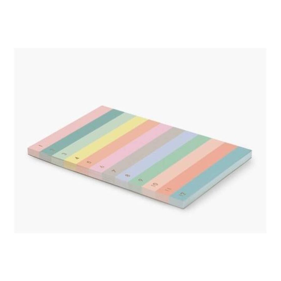 Bloc De Notas Numerado Color Block