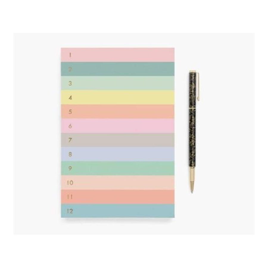 Bloc De Notas Numerado Color Block