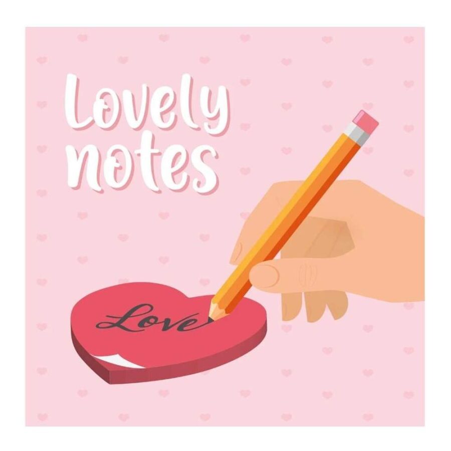 Bloc Notas Adhesiva Lovely Heart