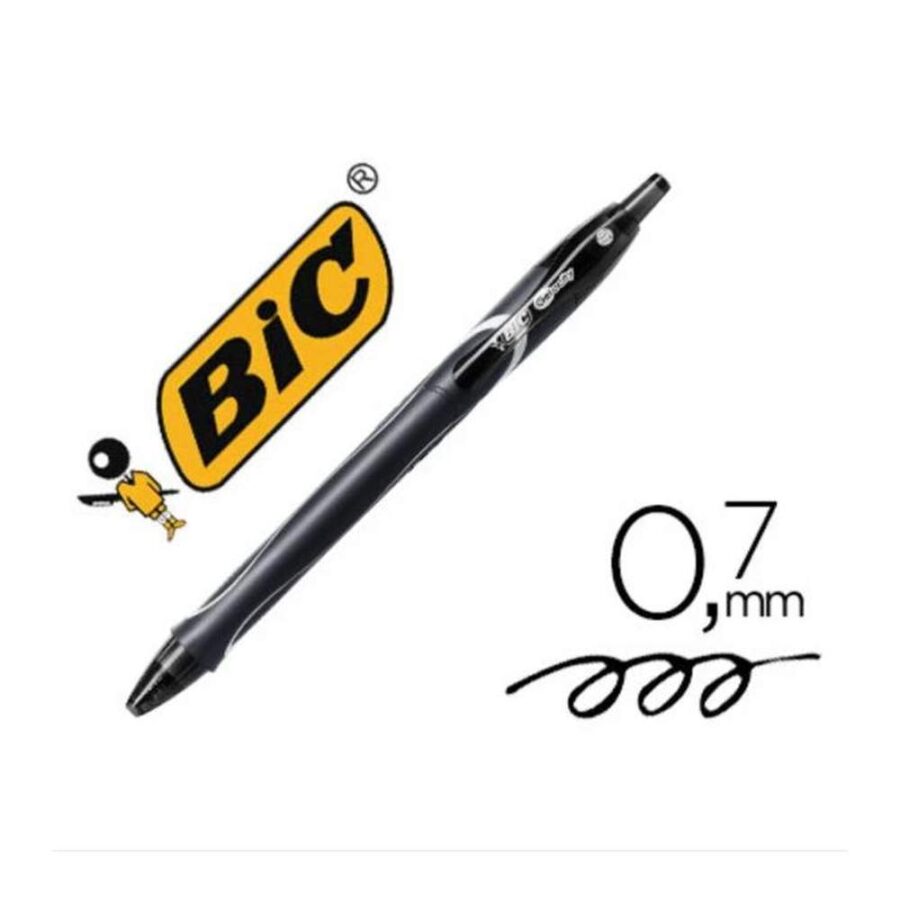 Bolígrafo Bic Gelocity Dry Negro