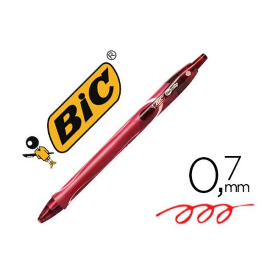 Bolígrafo Bic Gelocity Dry Rojo