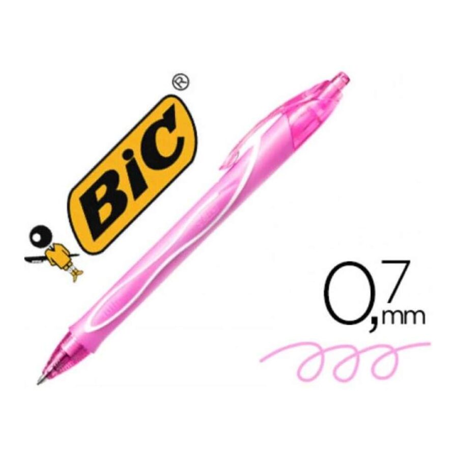 Bolígrafo Bic Gelocity Dry Rosa
