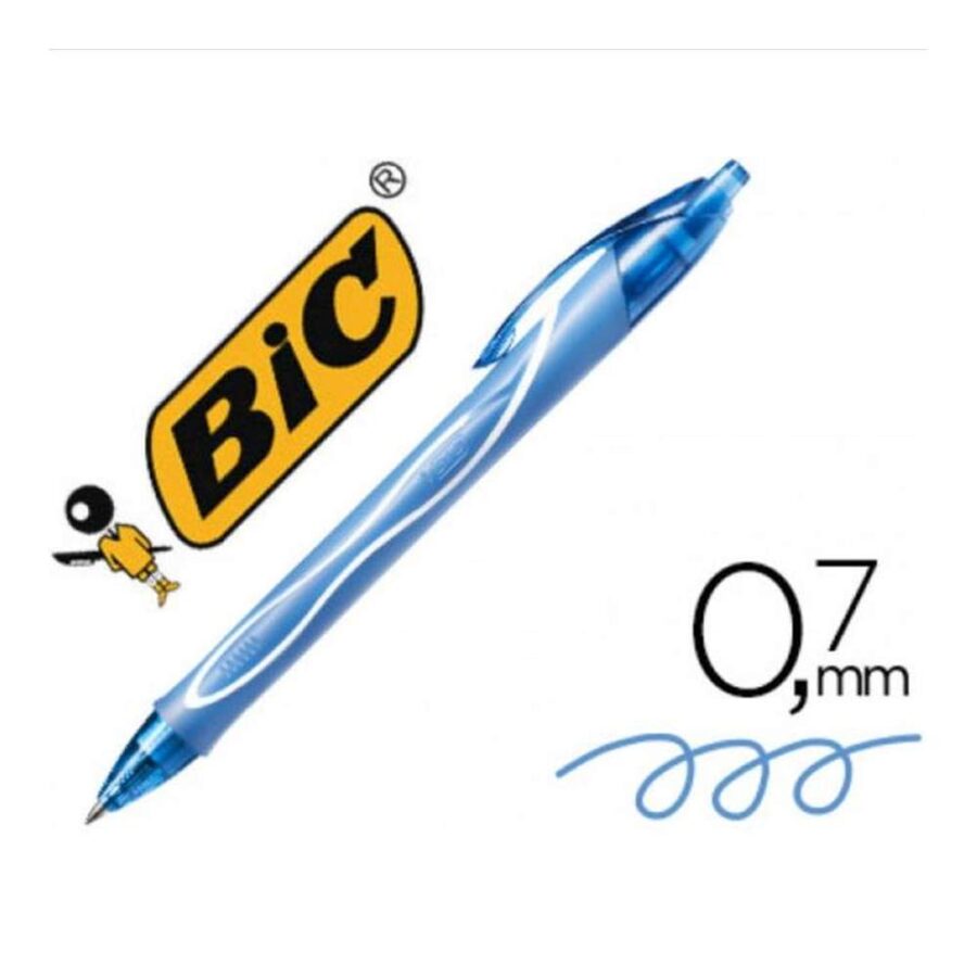 Bolígrafo Bic Gelocity Dry Turquesa