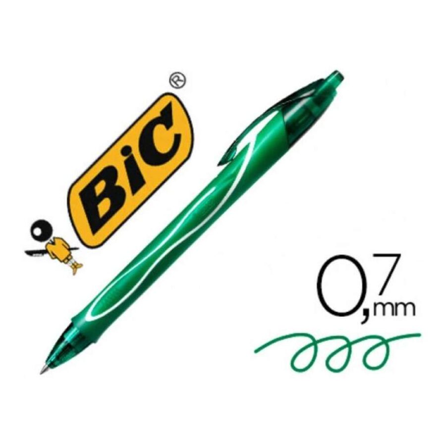 Boligrafo Bic Gelocity Dry Verde Oscuro