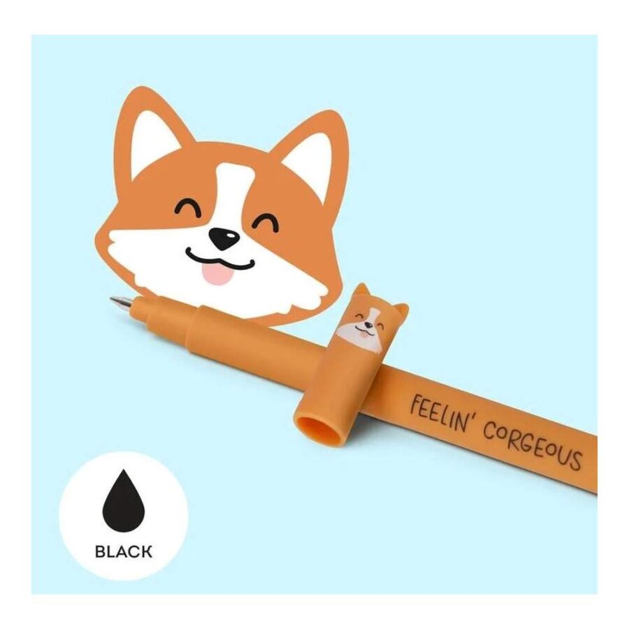 Bolígrafo Borrable De Gel Corgi