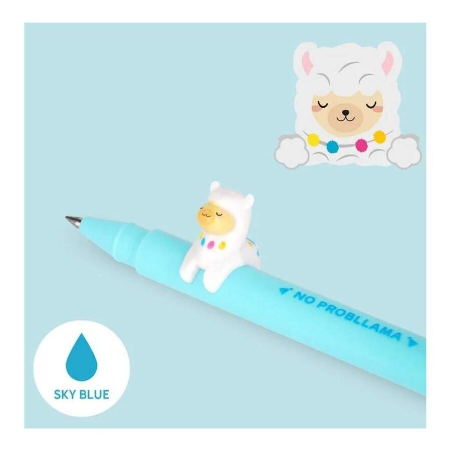 Bolígrafo De Gel Con Animal Decorativo Llama