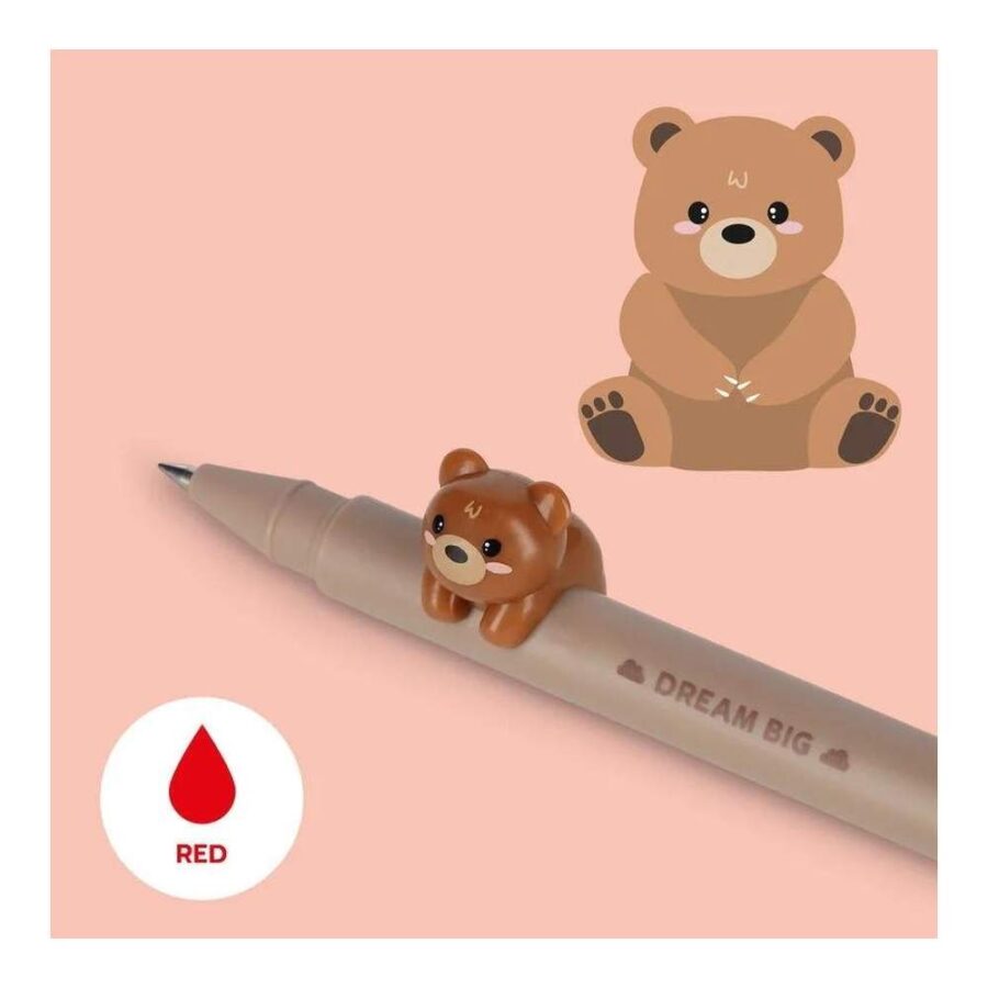 Bolígrafo De Gel Con Animal Decorativo Teddy Bear