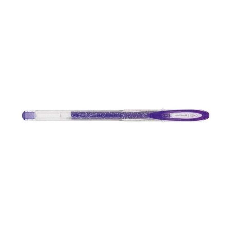 Bolígrafo Gel Purpurina Uniball Morado