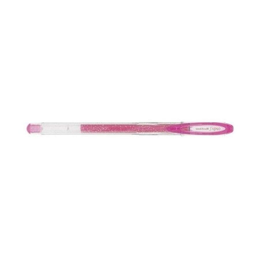 Bolígrafo Gel Purpurina Uniball Rosa