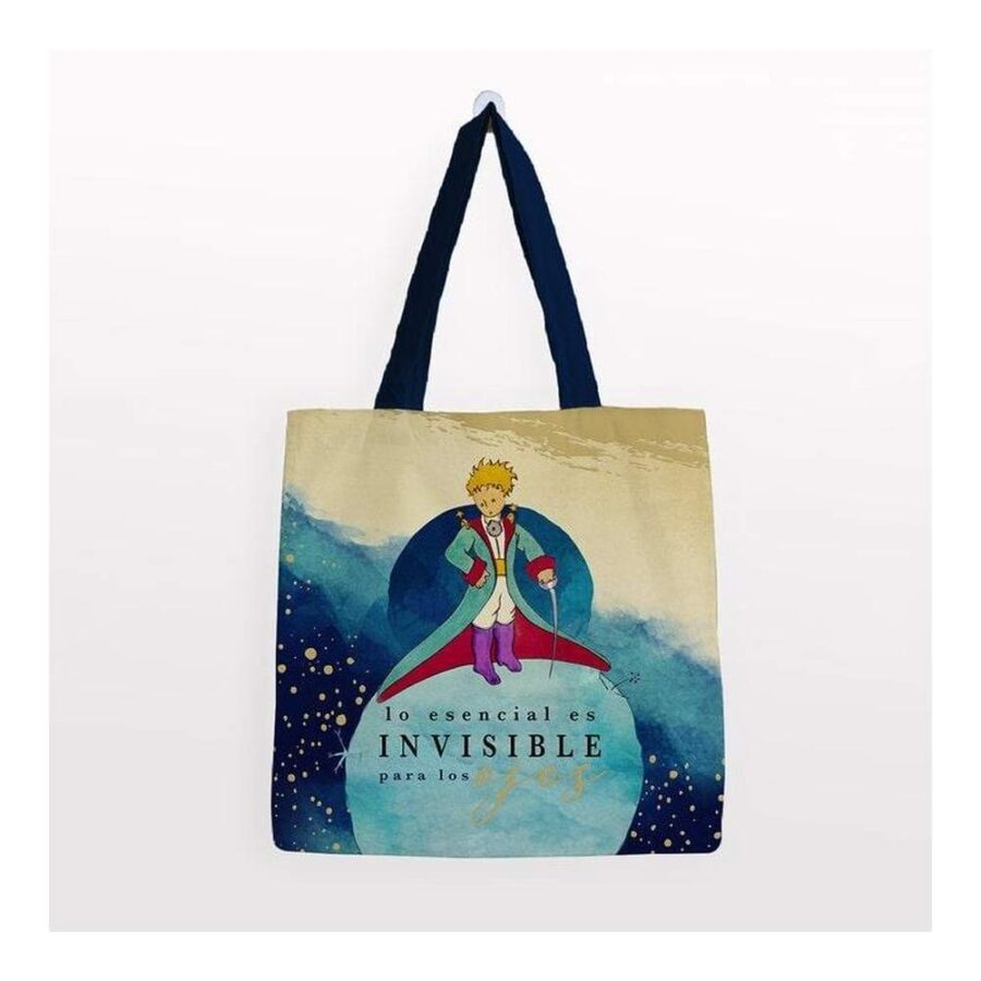 Bolsa Algodón El Principito Azul Con Capa