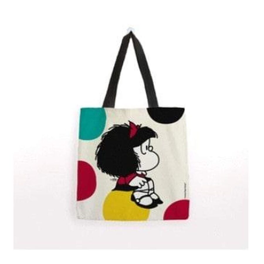 Bolsa Algodón Mafalda Mediana Sobre Pelota