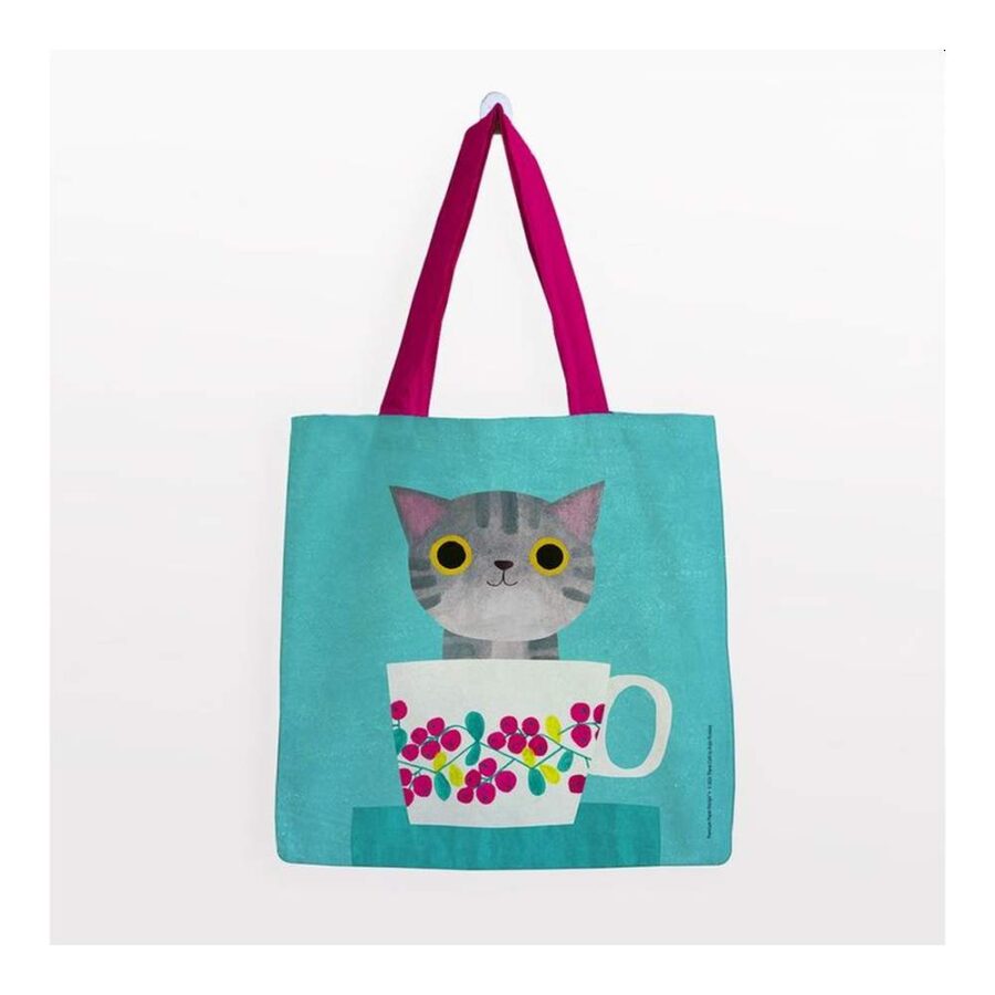 Bolsa Algodón Planet Cat Grande