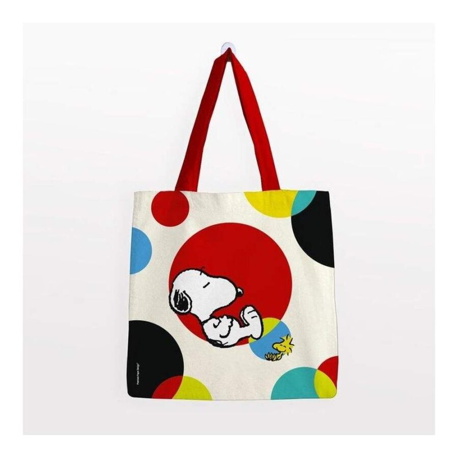 Bolsa Algodón Snoopy Grande Círculo