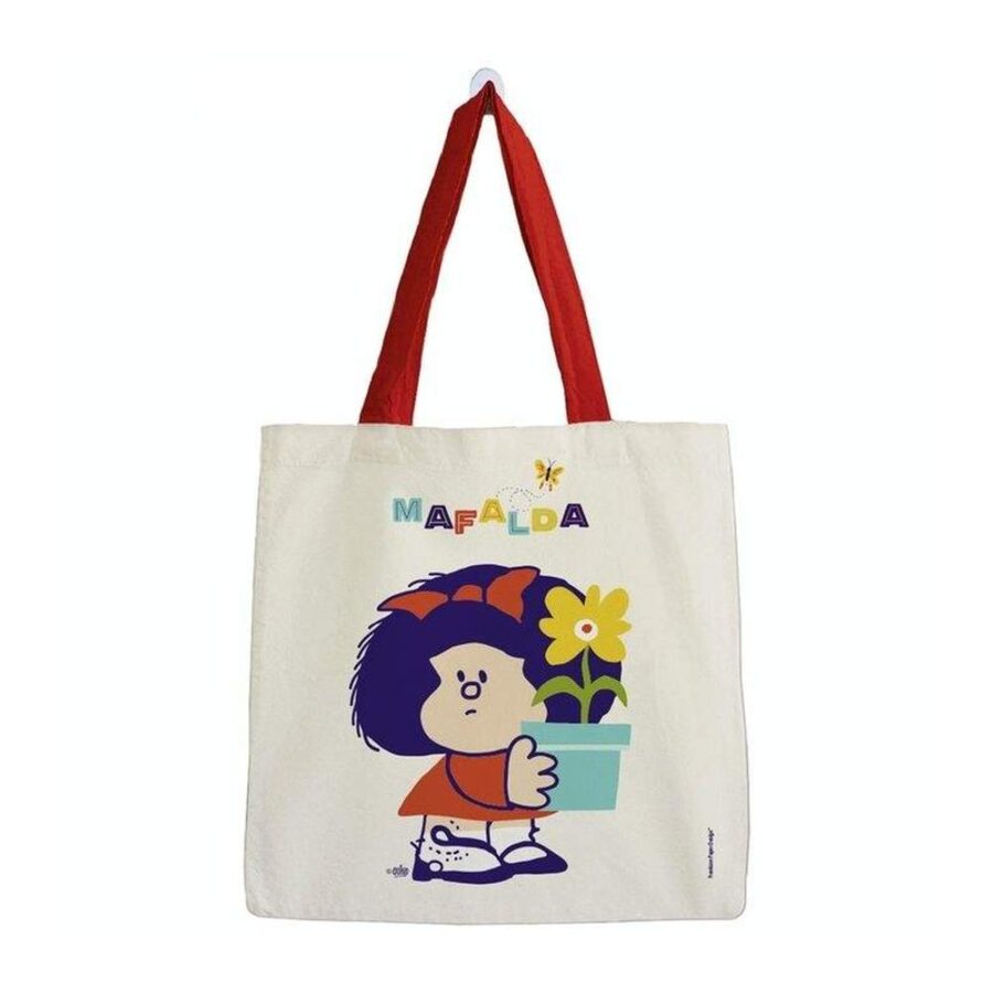 Bolsa De Mafalda Grande Con Plantita