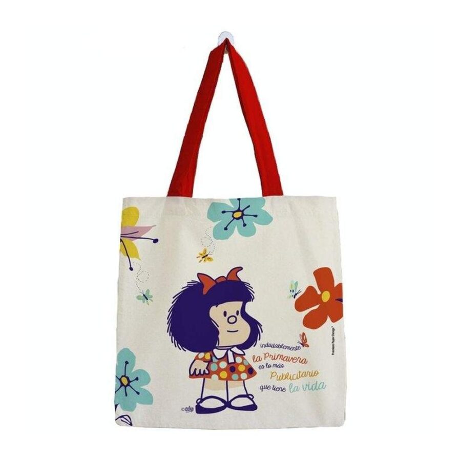 Bolsa Mafalda Mediana Flores