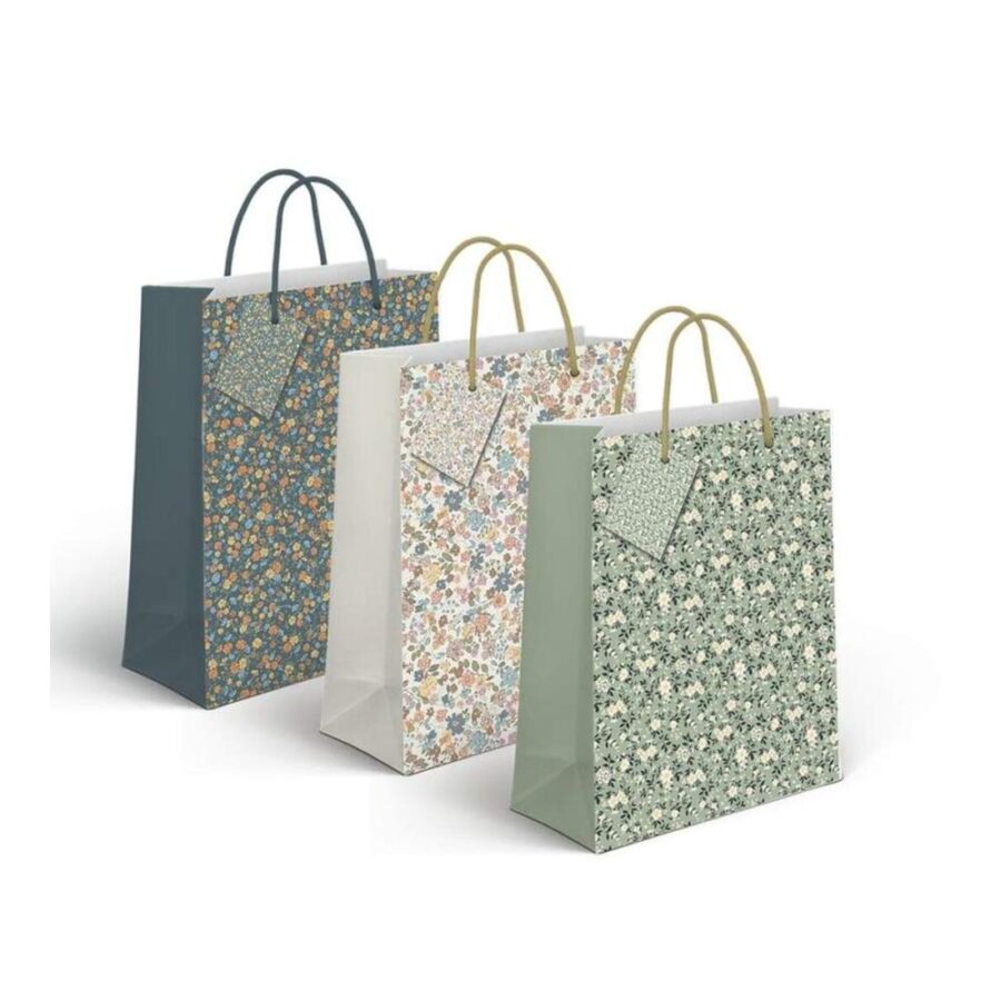 Bolsa Papel Flores M 3m