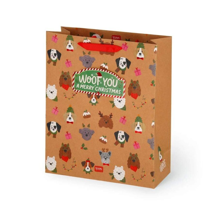 Bolsa Regalo L Navidad Perros