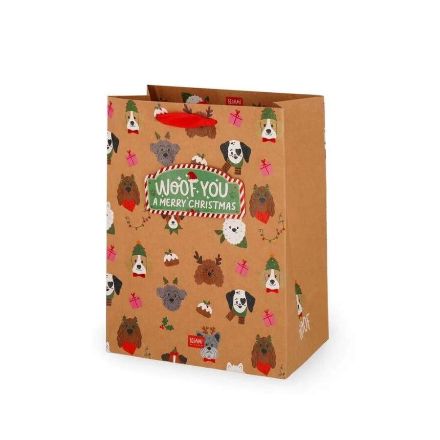 Bolsa Regalo M Navidad Perros