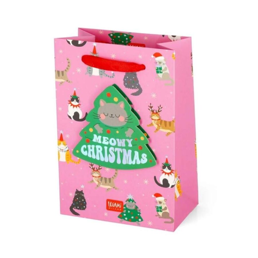 Bolsa Regalo S Navidad Gatos