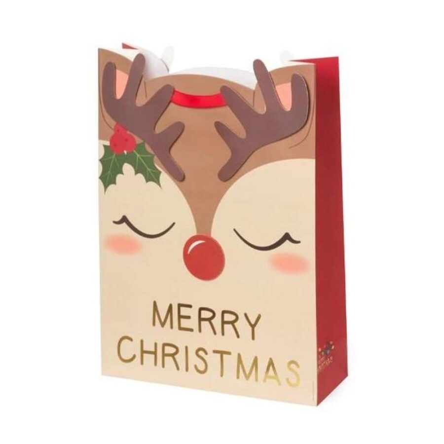 Bolsa Regalo Xl Navidad Reno
