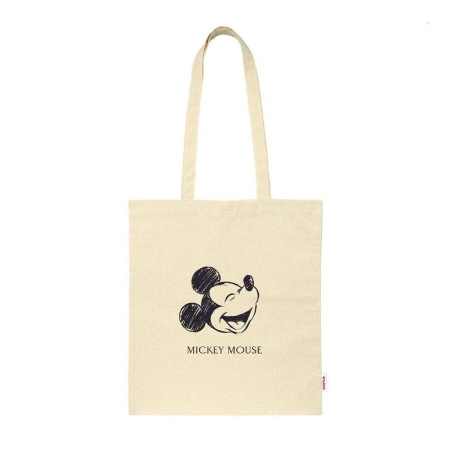 Bolsa Tela Con Asas Mickey
