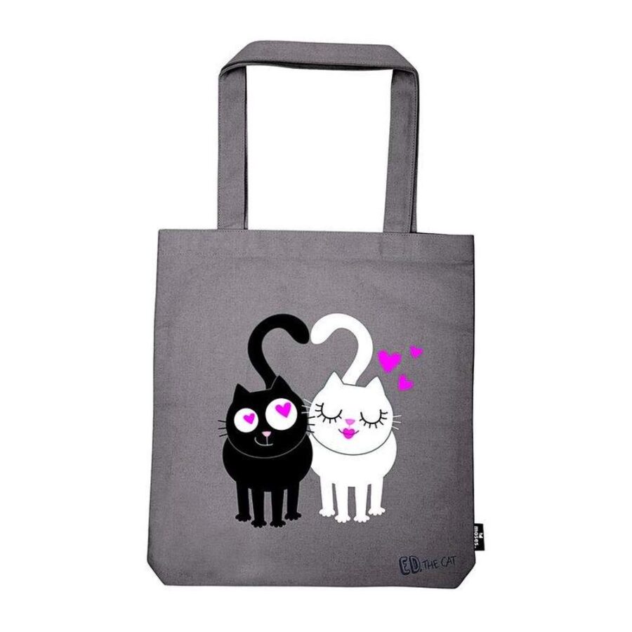 Bolsa Tela Ed Gatos Love