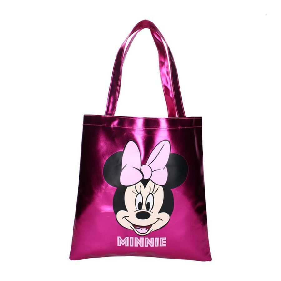 Bolsa Tela Metallic Minnie