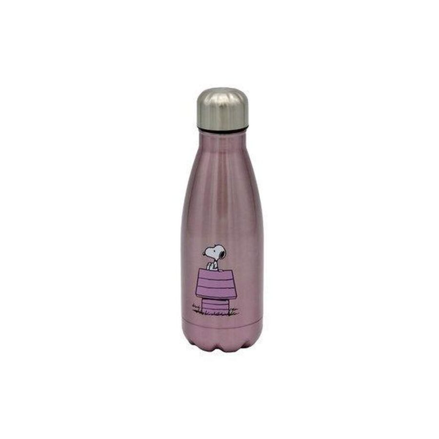Botella Acero Caseta Rosa Snoopy