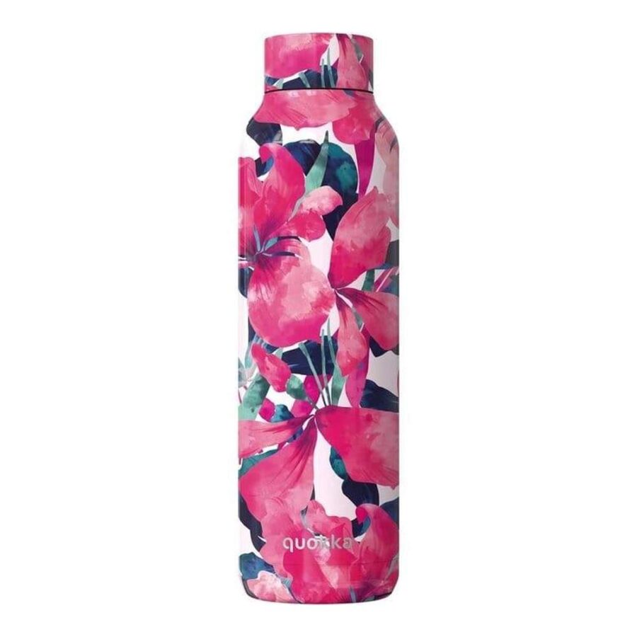 Botella Termo Acero 850 Ml Flores Rosas