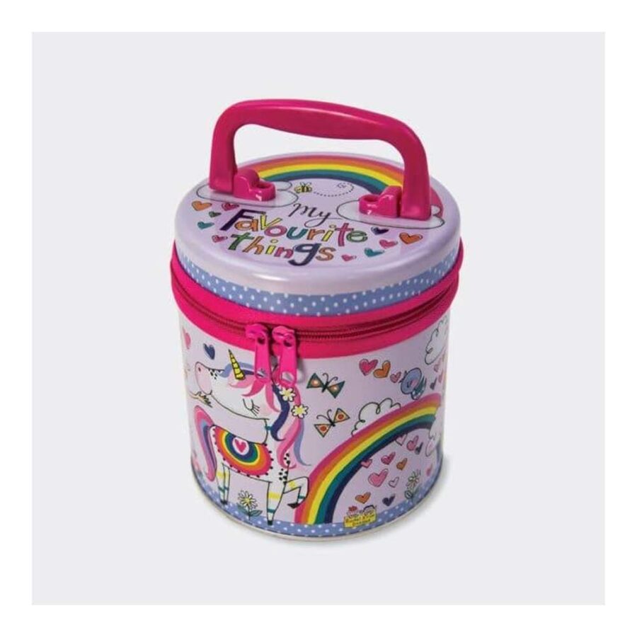 Caja Redonda Con Cremallera Little Princess