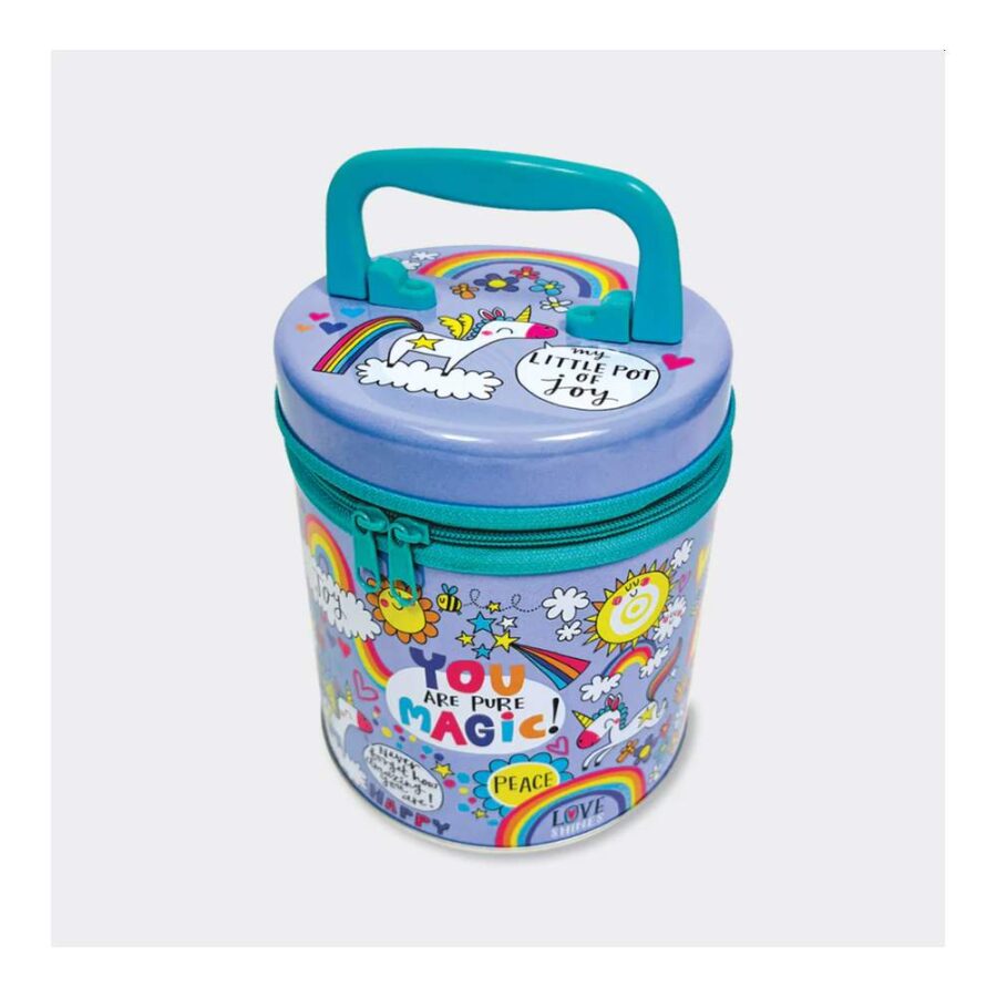 Caja Redonda Con Cremallera Pot Of Joy