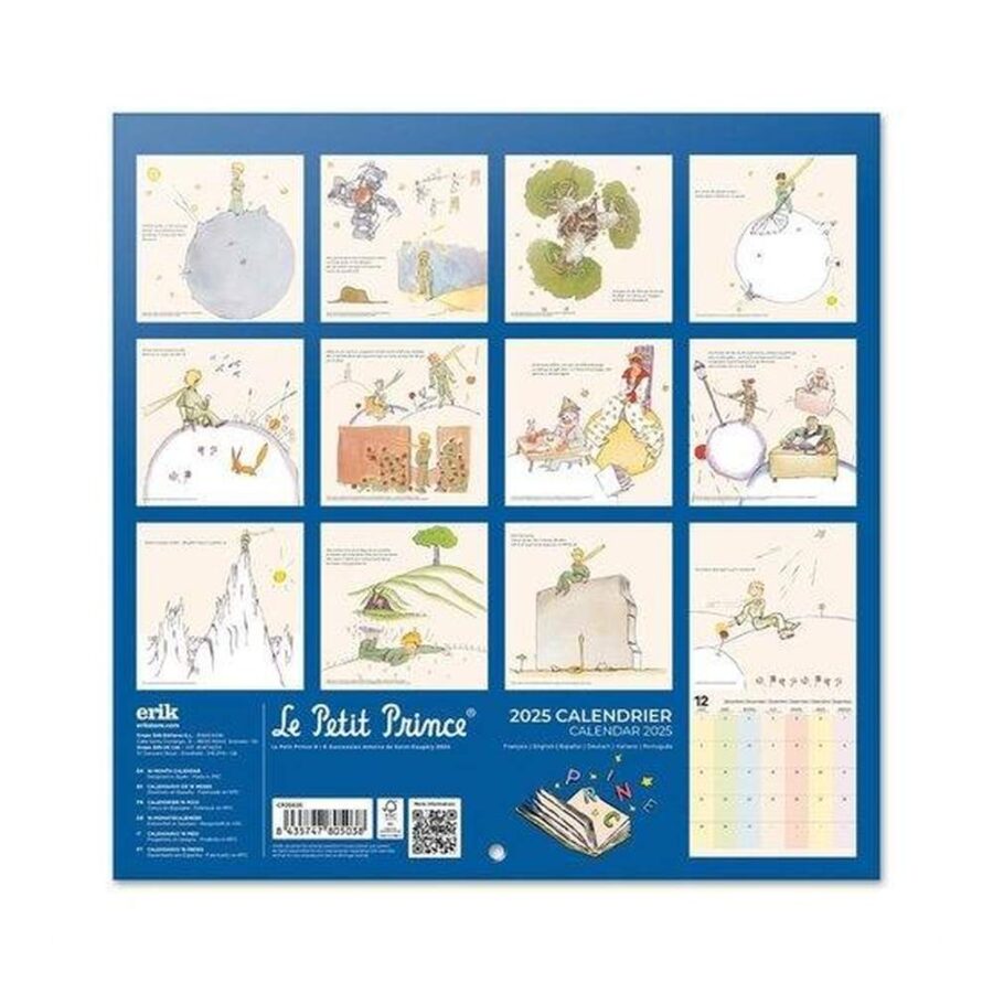 Calendario Pared 2025 El Principito