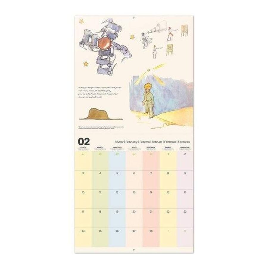 Calendario Pared 2025 El Principito