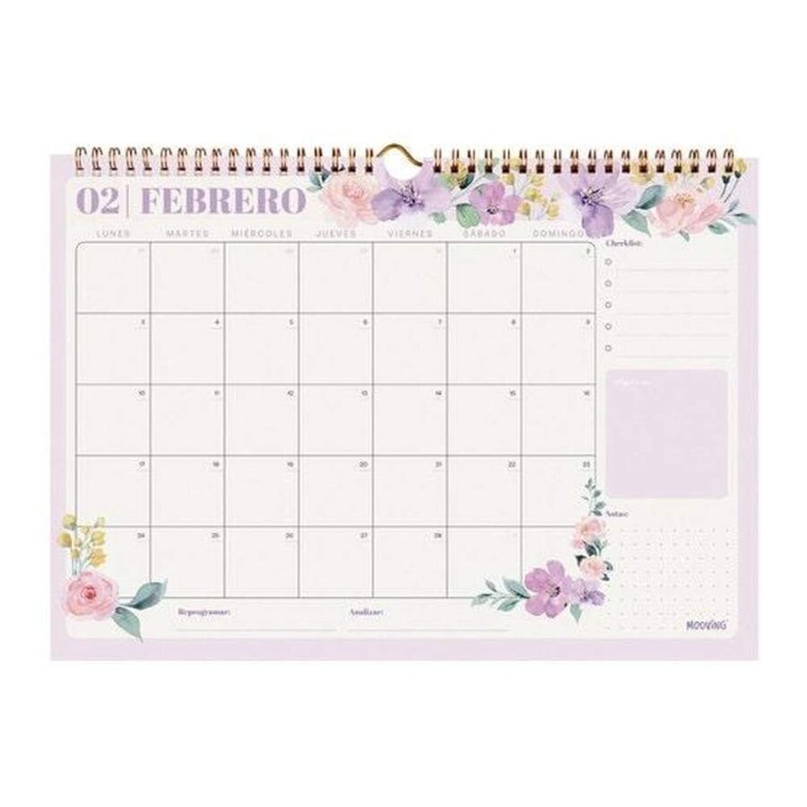 Calendario Pared 2025 Floral