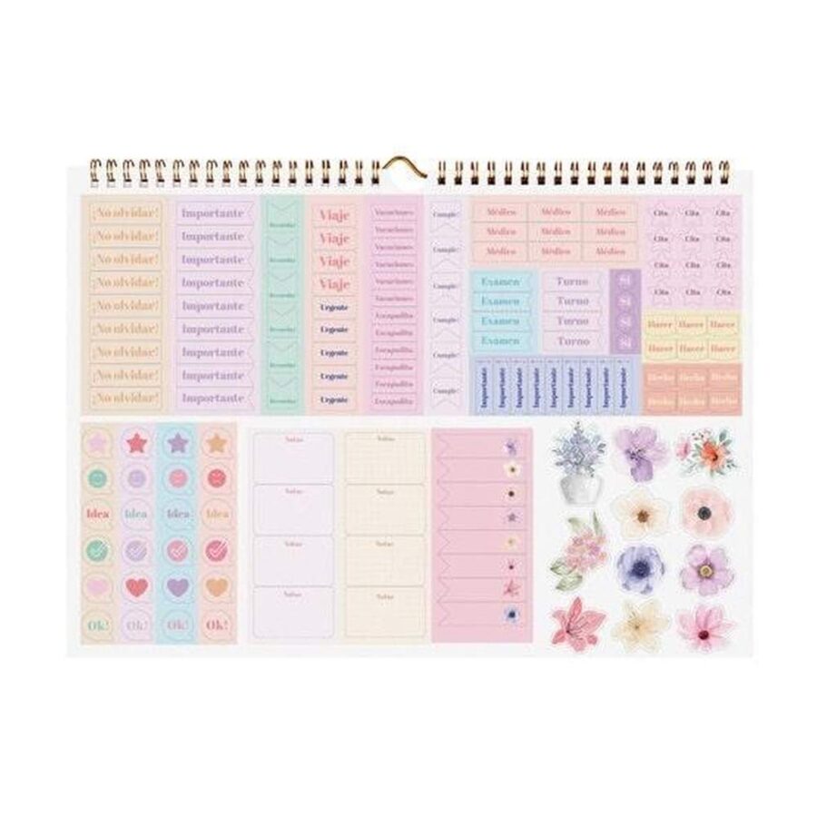 Calendario Pared 2025 Floral