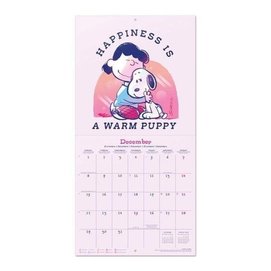 Calendario Pared 2025 Snoopy