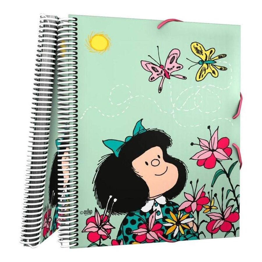 Carpeta 30 Fundas Maxiplas Mafalda Primavera