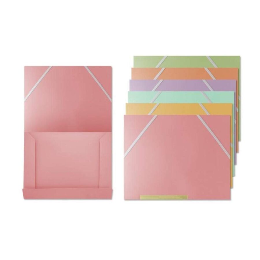 Carpeta A4 Con Goma Pastel