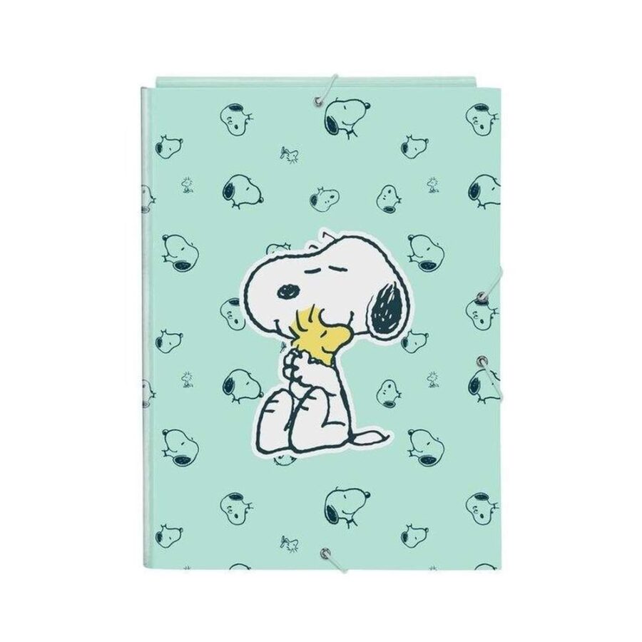 Carpeta Con Gomas Solapas Snoopy Groovy