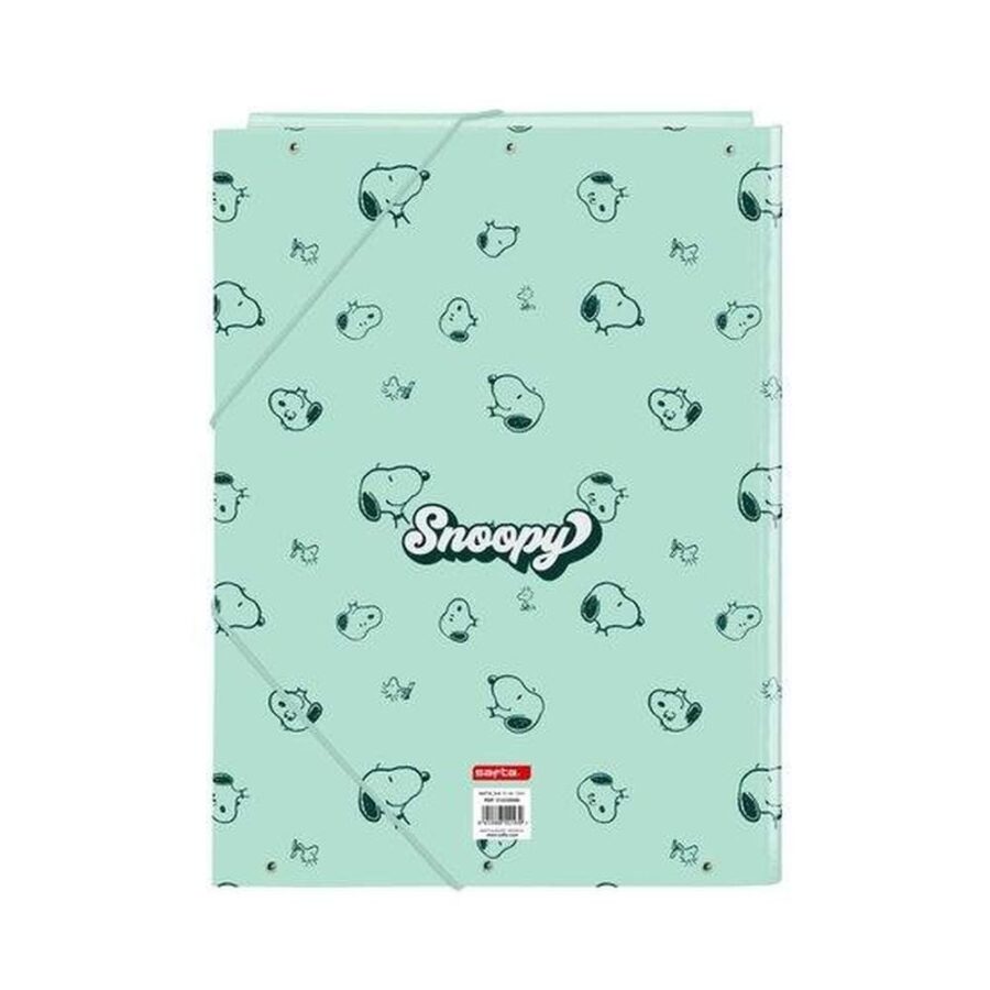 Carpeta Con Gomas Solapas Snoopy Groovy