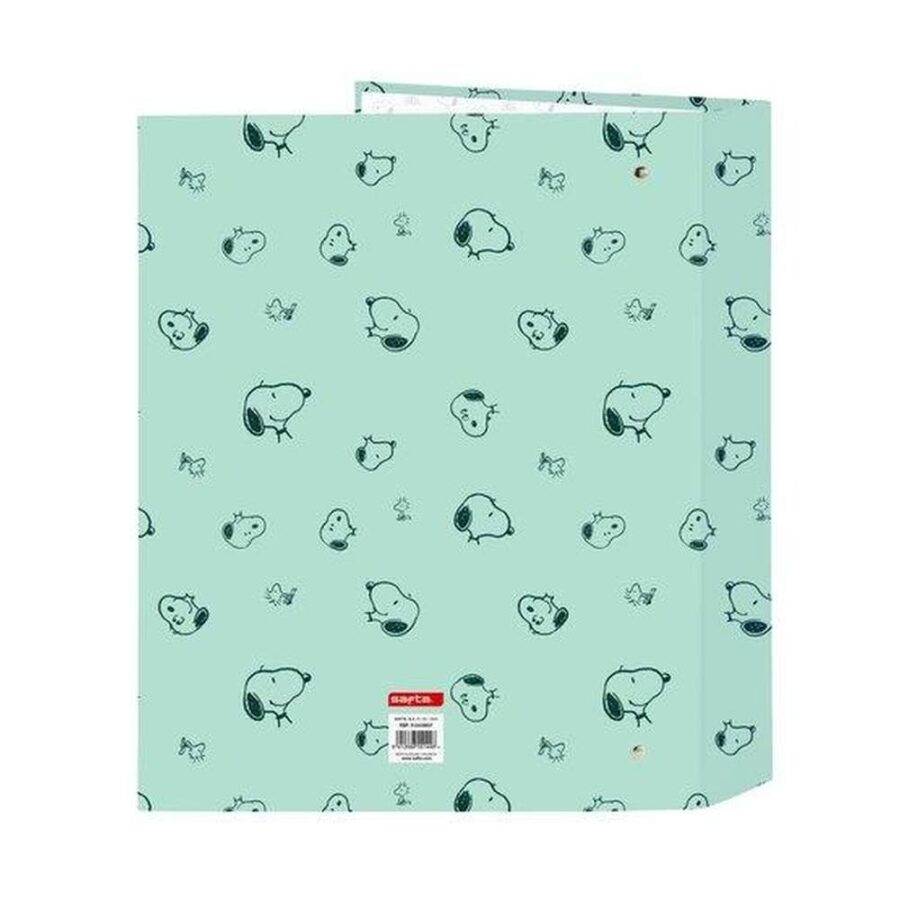 Carpeta Folio 4 Anillas Snoopy Groovy Lomo Ancho