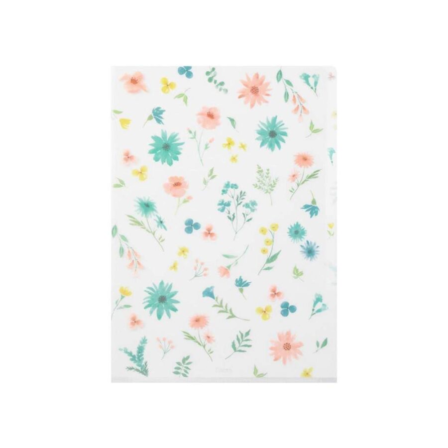 Carpeta Transparente A4 Flores