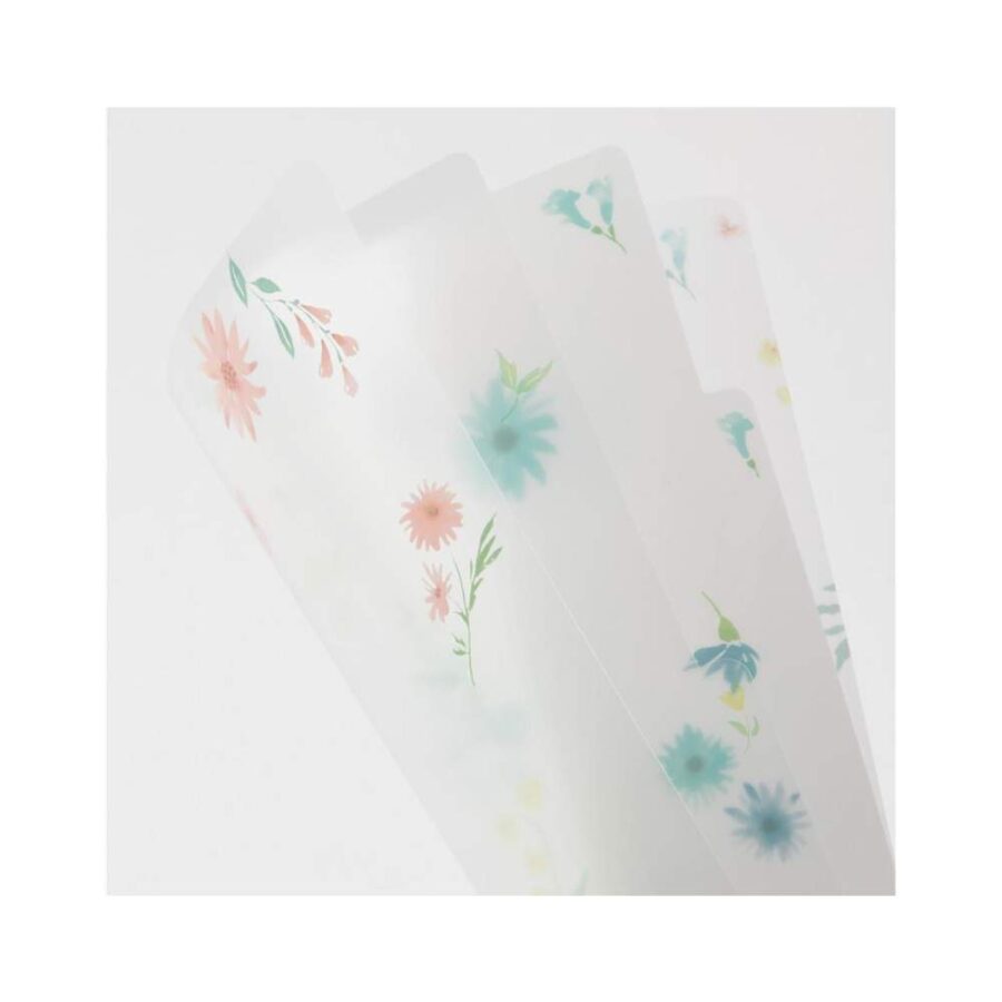 Carpeta Transparente A4 Flores