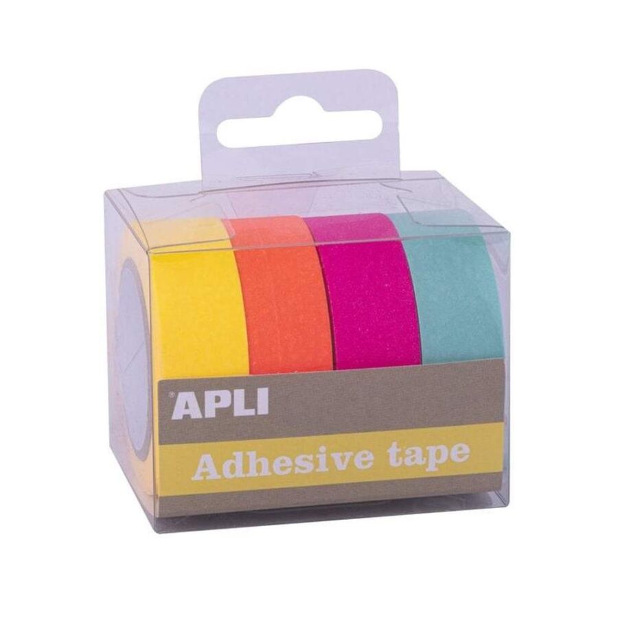 Cinta Adhesiva Papel Washi Fluor