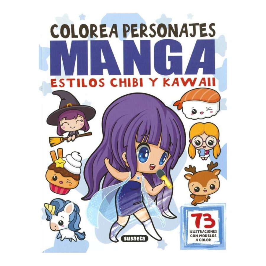 Colorea Personajes Manga Estilo Chibi Y Kawaii