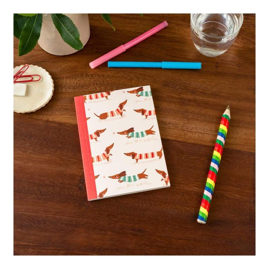Cuaderno A6 Perro Salchicha