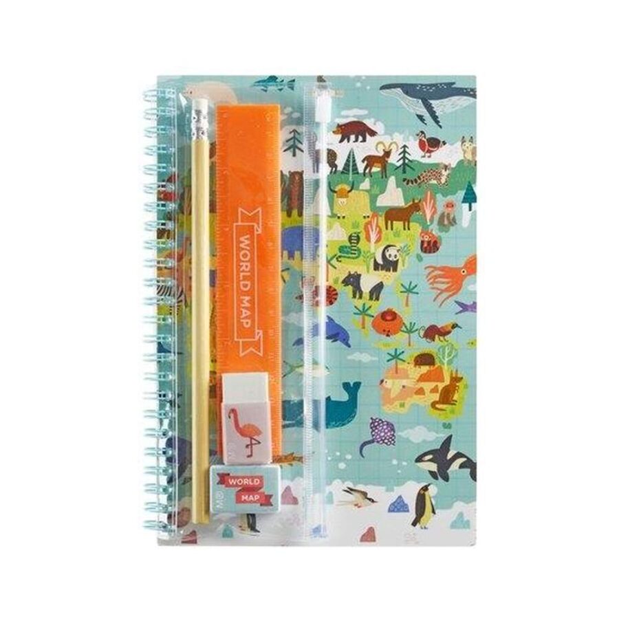 Cuaderno Con Estuche Animales